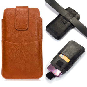 Belt-Style Mens Phone Bag Suitable for Huawei Honor 8X MAX 9X 10 Mobile Phone Pouch Crossbody Waist Bag Leather Cover