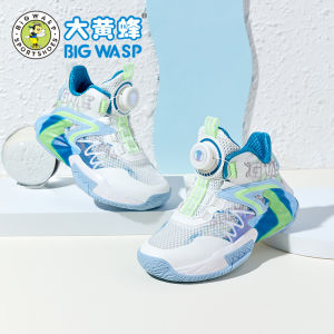 รองเท้าบาสเก็ตบอลสำหรับเด็กชาย รองเท้ากีฬาสำหรับเด็กวัยกลางคนและโต พื้นรองเท้าทำจากยางกันลื่น พื้นรองเท้าเสริมความแข็งแรง ระบายอากาศได้ดี ฤดูใบไม้ร่วง