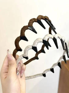 Anti-Slip Toothed Wave Hairband Womens Face Wash Headband New 2025 Stylish Korean Fresh out Fashion Jewelry Accessories