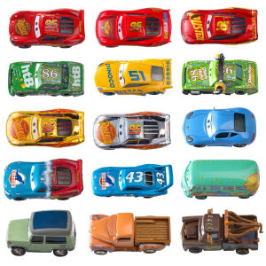 Disney Pixar Cars Toys Racing Lightning McQueen Jackson Storm Mater Sheriff 1:55 Diecast Model Car Toy Children Birthday Gift