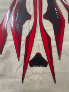 Bộ tem decal dán xe máy honda airblade đời 2016 đen nhám black edition siêu đẹp
