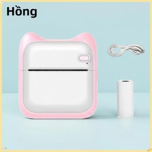 Máy In Nhiệt Bỏ Túi Mini Cho Học Sinh Độ Phân Giải Cao 200dpi Sạc Lại Được Pin 1200mAh In Nhãn Ảnh Và Văn Bản