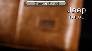 【Angel House】 NewJEEP mens shoulder bag leather texture business mens bag casual backpack large-capacity messenger bag men