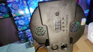 READY DMX512 160W lampu sorot panggung jarak jauh sensor suara warna warni mini konser Spotlight RGB