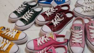 SEPATU SELOP BUSTONG Pria wanita flat kasual loafers kanvas import murah kekinian korean style viral