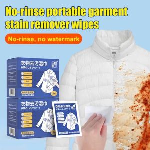 Clothes Stain Removing Wet Wipes Rapid Penetration Emergency Rescue Remover Clothes Stain Removal Wipes Instant Clothes Cleaning Wet Tissue 免洗便携衣物去污湿巾