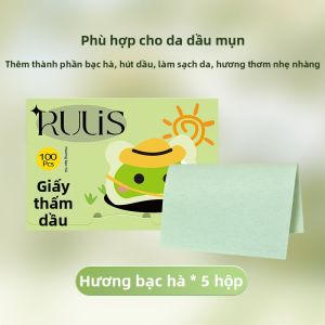 RULIS | Giấy Thấm Dầu Kiểm Soát Dầu 5 Hộp