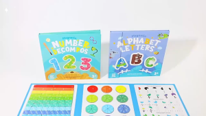 Phanqy Magnetic Alphabet Letters Book ABC Number Early Education learning Toys Montessori Toys