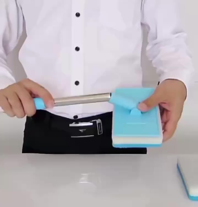 LIYA Tank Sponge Cleaning Brush Double-Sided 180° Adjustable Aquarium Fish Cleaner Inner Wall Cleaning Tools Window