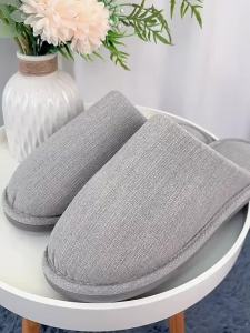 MOLORE | Large Size Silent Mens Home Slippers Cotton Linen