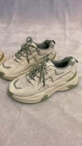 Sepatu Koleksi sneakers wanita sport shoes bahan kulit PU Premium kekinian 329