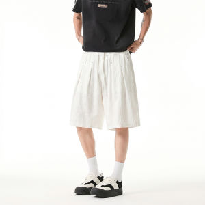 JIARONG | Quần Shorts Nam Phong Cách Old Money Chất Liệu Vải Linen Năm Ngăn