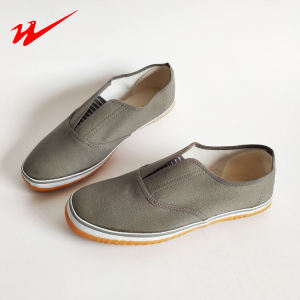 Double Star Mens Casual Canvas Shoes Slip-On Wear-Resistant Breathable Low-Top Classic Life Style Deck Shoes