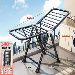 Foldable Baby Clothes Drying Rack Infant Balcony Free-standing Laundry Drying Rod Small Balcony Clothesline Essential Tool