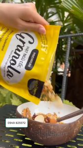 COMBO Ngũ cốc giảm cân Olaben Granola nướng Mật ong 500Gr & Viên tinh nghệ ong chúa Olaben 250Gr