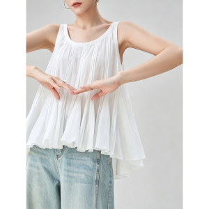 GULILI | Doll Collar Wide Strap Tank Top