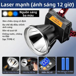 SKY FIRE | Đèn đội đầu độ sáng cao pin lâu cho câu cá đêm và đi bộ đường dài