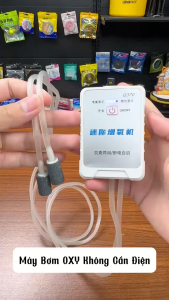 bộ máy bơm oxy cho cá không cần cắm điện
