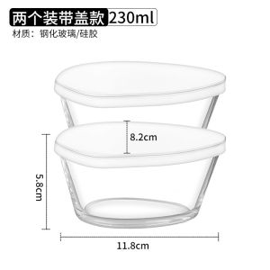 Heat Resistant Glass Steamed Egg Soup Bowl with Lid European Style Pure Color Baby Food Steamed Egg Pot for Infants And Toddlers