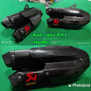 Slenser custum cbr250rr inlet 51mm hitam carbon