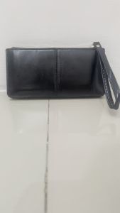 DEABOLAR 019 DOMPET UANG WANITA TYPE PANJANG DENGAN ZIPPER DAN TALI PENDEK BAHAN KILAT LILIN MUAT HP