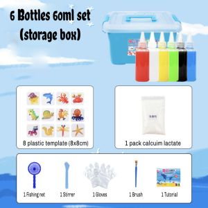 Magic Water Elves Kids DIY Craft Water Aqua Jelly Gel Montessori Education Magic Water Elves Kit Set Toys Children Gift