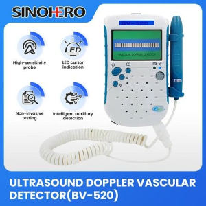 8.0MHz Ultrasonic Vascular Doppler Handheld Portable Human Sine Wave Blood Flow Detector for Doctors or Professionals