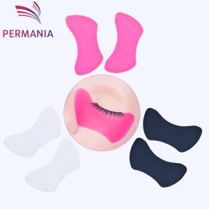 PERMANIA 2Pc Reusable Eye Pads Silicone Eye Shadow Shields Eyelash Extension Patch Lash Extensions Under Gel Pads Makeup Tool