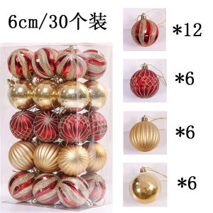 Đồ Trang Trí Giáng Sinh Mạ Điện Dạ Hội 8cm Màu Champagne Đồ Trang Trí Cây Giáng Sinh Vàng Đỏ Xuyên Thấu Dạ Hội S Bộ 6