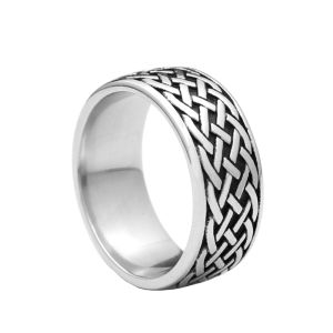 Simple Vintage Viking Celtic Knot Rings For Men Women Stainless Steel Nordic Amulet Ring Fashion Jewelry Gifts Dropshipping