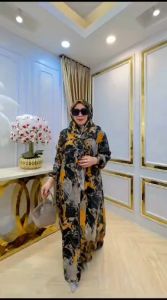 ELERA SET DRESS HIJAB KATUN RAYON VISCOSE PREMIUM // SETELAN BAJU MUSLIM WANITA GAMIS DAN JILBAB // SET HIJAB MOTIF ELEGAN // BUSANA MUSLIM WANITA MODEL KEKINIAN