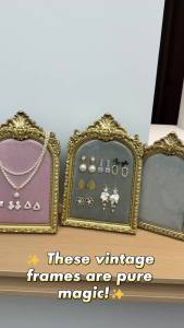 1 PC Phong Cách Châu Âu Vàng Khắc Nhung Trang Sức Đỡ Chất Liệu Nhựa Phong Cách Hiện Đại Store Để Bàn Trang Trí Hình Tượng