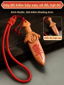 BINYUE | Bùa May Mắn Dạng Pendant Gỗ Đào Thật Handcrafted