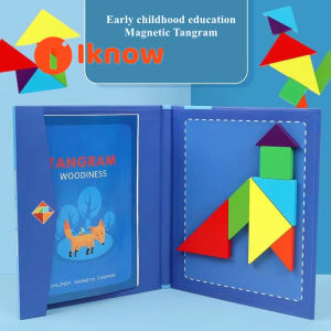 I know wooden tangram educational toys puzzle first grade teaching aids primary school childrens intellectual tangram