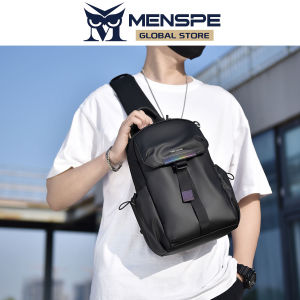 MENSPE Fashion Men Crossbody Bags Chest Bags for Men Sling Bag Fashion Pouch Bag Travel Shoulder Bag Casual Chest Bag Fashion Shoulder Bag Waterproof Casual Sport Street Bag