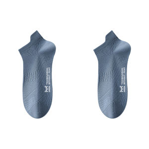 MiiOW | 10A Antibacterial Catman Mens Summer Thin 100% Pure Cotton Mesh Sport Anti-Odor Breathable Short Socks Six Pairs Per Order