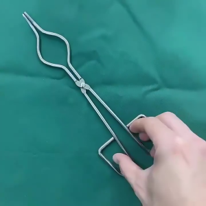 50cm Tang Krusibel Stainless Crucible Tongs Melting Dish Holder For Refining Casting Copper Gold Metal