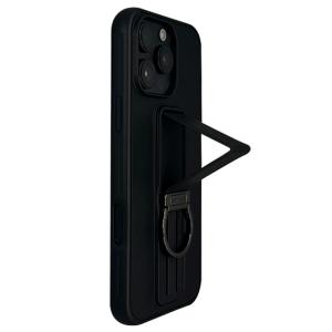 MENGKE.CASE | เคสโทรศัพท์แบบพับได้สำหรับ iPhone 17 16 Pro Max 15 Pro 14 13 สีดำ คุณภาพสูง ไม่เหมือนใคร สำหรับคู่รัก ทั้งชายและหญิง