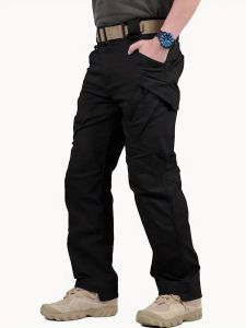 IX7 Tactical Cargo Pants Outdoor Waterproof Ripstop Pants Multi-pocket Overalls Casual Pants for Men