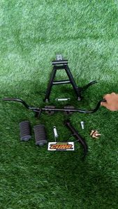 B&C - Step Footstep Pijakan Kaki Depan Supra Fit New FIT X Revo Lama Set Standar Standart 2 Tengah Murah / Besi Barstep Supra Fit New Revo Lama 100cc Tebal Murah