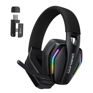 ONIKUMA | ONIKUMA GT826 Wireless Headset Gaming Headphone Tri Mode Connection Bluetooth USB C 2.4G Low Latency RGB Stereo Sound For PS5 PC
