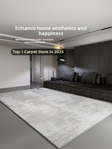 BOZK | Wipeable Grey Modern Rug