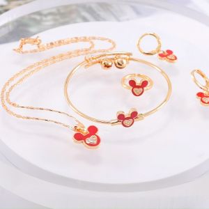 Hyl Jewelry 117S  Set Perhiasan Anak Titanium Emas Lapis Terbaru Anti Karat Muda 24k
