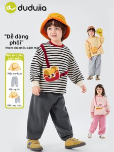 DUDUJIA | Bộ Áo Thun Dài Tay và Quần Dài Cho Trẻ Em