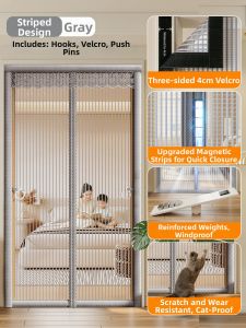 CHEORLIAN | Mosquito Prevention Curtain Magnetic Strip No-drilling