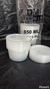 THINWALL BULAT/THINWALL MANGKOK DM 850ML 1 PAK ISI 25 SET TERMURAH