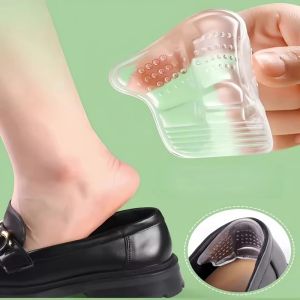 1/2Pairs Forefoot Insert Cushion Pads for Women Shoe Anti Slip Silicone Foot Pain Relief for High Heels Sandals Gel Shoe Insoles