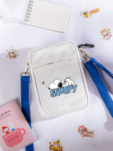 New New Arrival One Shoulder Wrist Pocket Canvas Bag Sports Style Female K-style Cute JK Uniform Snoopy Anime