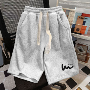 Loose Fit Basketball Shorts Mens Summer Sporty Casual Pants Outdoor Running Breathable Five-Quarter Length Straight Leg