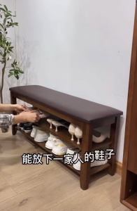 ตู้รองเท้าพร้อมเบาะนั่ง ตู้รองเท้า ชั้นวางรองเท้า ตู้เก็บของ พร้อมเบาะนั่ง เปลี่ยนรองเท้าสะดวก วัสดุไม้ MDF คุณภาพดีแข็งแรง รับน้ำหนักได้เยอะ